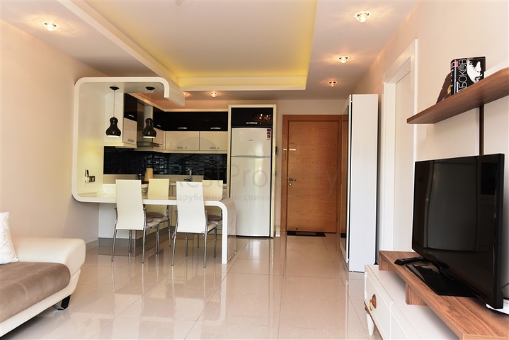 اسكن ضمن مجمع فاخر - شقة مؤثثة تصميم 1+1 - في مهموتلار /الانيا 