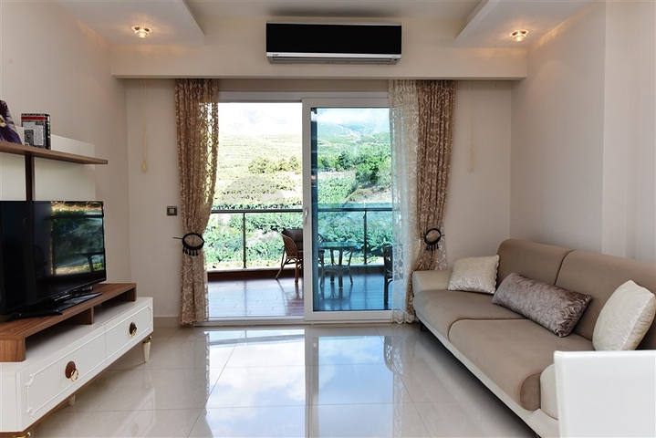 اسكن ضمن مجمع فاخر - شقة مؤثثة تصميم 1+1 - في مهموتلار /الانيا 