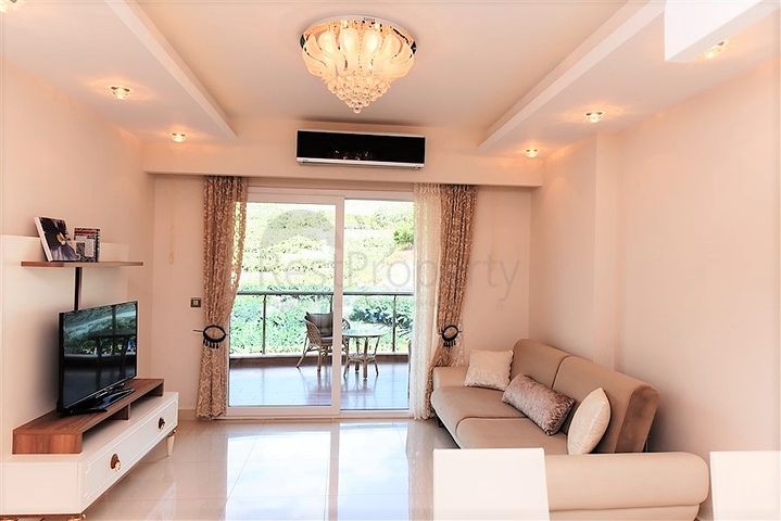 اسكن ضمن مجمع فاخر - شقة مؤثثة تصميم 1+1 - في مهموتلار /الانيا 