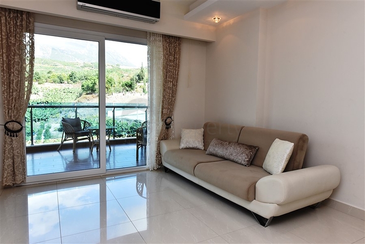 اسكن ضمن مجمع فاخر - شقة مؤثثة تصميم 1+1 - في مهموتلار /الانيا 