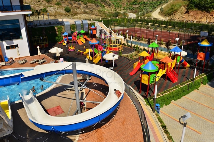 اسكن ضمن مجمع فاخر - شقة مؤثثة تصميم 1+1 - في مهموتلار /الانيا 