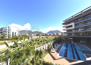 ضمن مجمع فاخر في منطقة مركزية - شقة غرفتين وصالة - اوبا / الانيا 