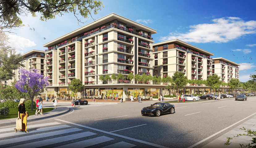 شقق بالاقساط في اسطنبول - قيد الانشاء -تصاميم ومساحات مختلفة - في اسنيورت / اسطنبول 