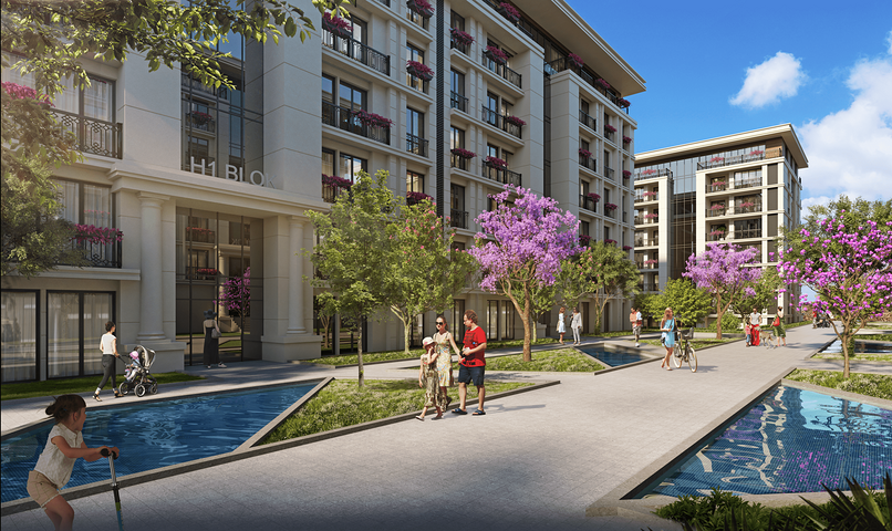 شقق بالاقساط في اسطنبول - قيد الانشاء -تصاميم ومساحات مختلفة - في اسنيورت / اسطنبول 