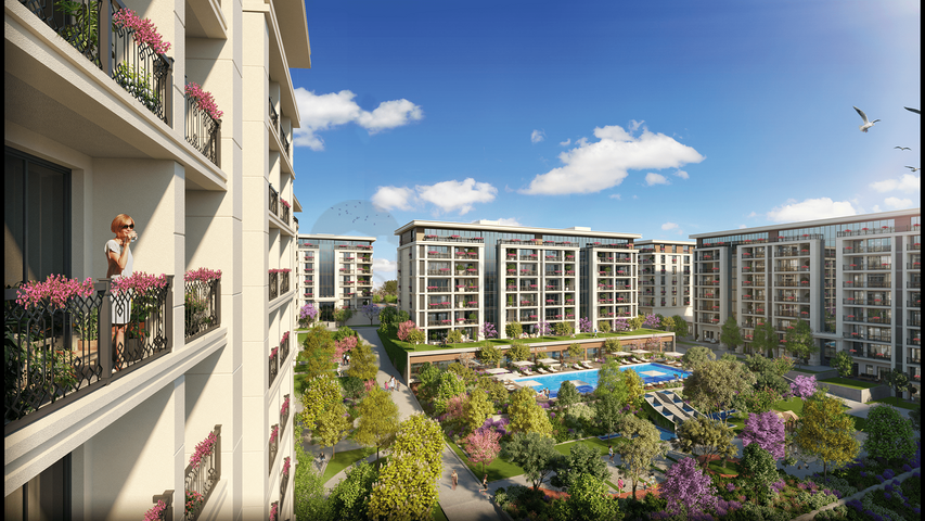 شقق بالاقساط في اسطنبول - قيد الانشاء -تصاميم ومساحات مختلفة - في اسنيورت / اسطنبول 