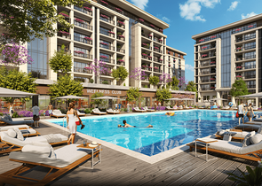 شقق بالاقساط في اسطنبول - قيد الانشاء -تصاميم ومساحات مختلفة - في اسنيورت / اسطنبول 