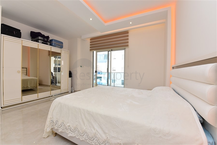 مجمع بخدمات 5 نجوم - شقة 2 غرفة وصالة - اطلالة مسبح- في مهموتلار/ الانيا 