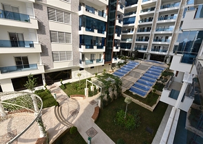 مجمع بخدمات 5 نجوم - شقة 2 غرفة وصالة - اطلالة مسبح- في مهموتلار/ الانيا 