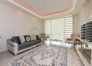 مجمع بخدمات 5 نجوم - شقة 2 غرفة وصالة - اطلالة مسبح- في مهموتلار/ الانيا 