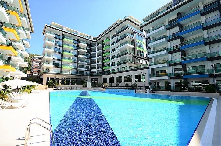 اطلالة بحر - شقة 3 غرف وصالة - مفروشة - مجمع حديث - في كارجي جاك / الانيا 