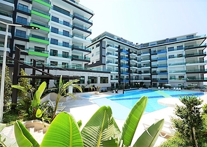 اطلالة بحر - شقة 3 غرف وصالة - مفروشة - مجمع حديث - في كارجي جاك / الانيا 