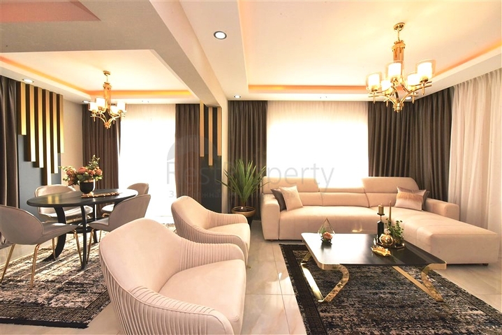 اطلالة بحر - فيلا حديثة - 4 غرفة وصالة - مسبح منفصل - في مهموتلار / الانيا 