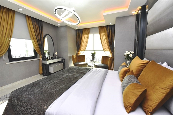 اطلالة بحر - فيلا حديثة - 4 غرفة وصالة - مسبح منفصل - في مهموتلار / الانيا 