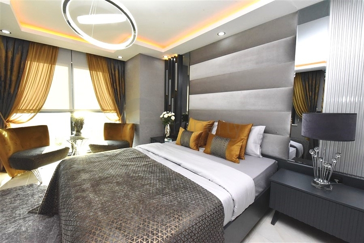 اطلالة بحر - فيلا حديثة - 4 غرفة وصالة - مسبح منفصل - في مهموتلار / الانيا 