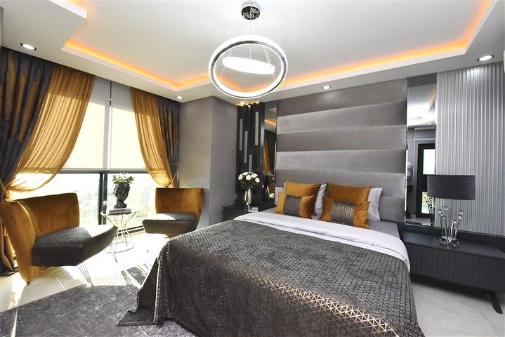 اطلالة بحر - فيلا حديثة - 4 غرفة وصالة - مسبح منفصل - في مهموتلار / الانيا 