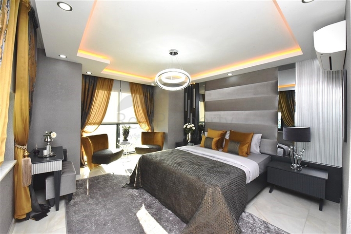 اطلالة بحر - فيلا حديثة - 4 غرفة وصالة - مسبح منفصل - في مهموتلار / الانيا 