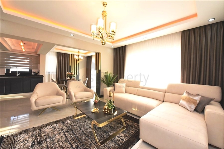 اطلالة بحر - فيلا حديثة - 4 غرفة وصالة - مسبح منفصل - في مهموتلار / الانيا 