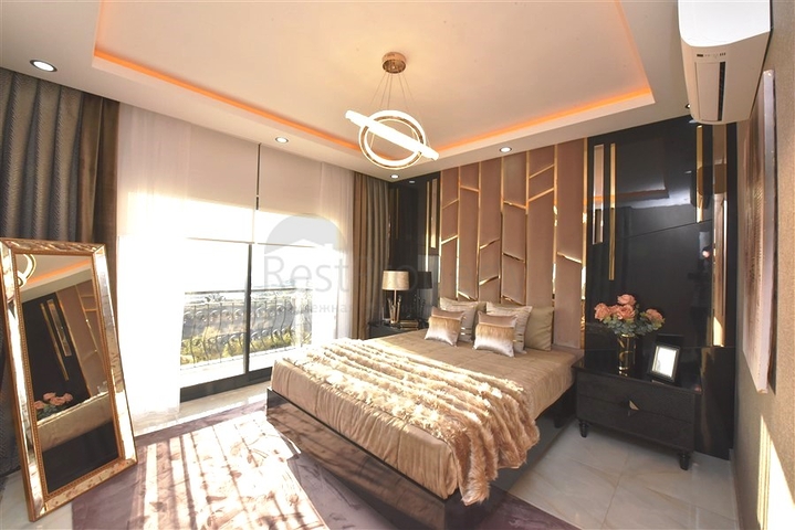 اطلالة بحر - فيلا حديثة - 4 غرفة وصالة - مسبح منفصل - في مهموتلار / الانيا 