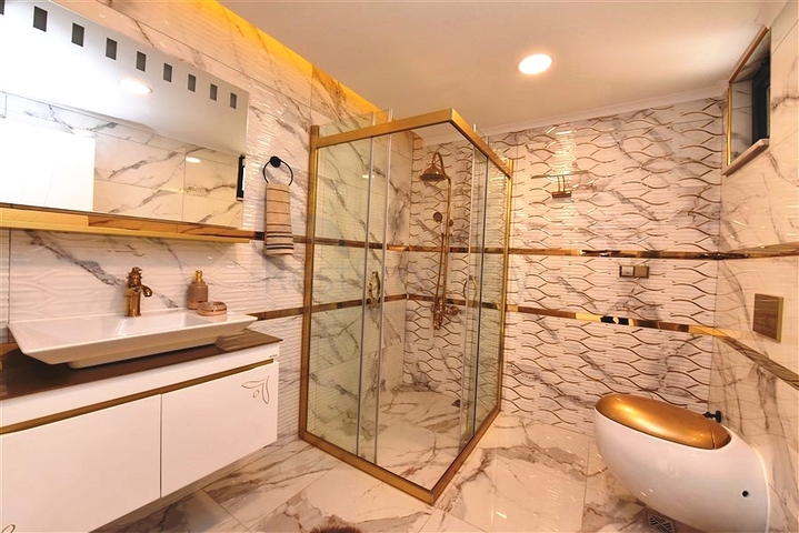 اطلالة بحر - فيلا حديثة - 4 غرفة وصالة - مسبح منفصل - في مهموتلار / الانيا 