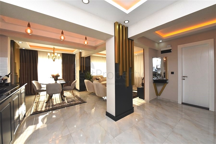 اطلالة بحر - فيلا حديثة - 4 غرفة وصالة - مسبح منفصل - في مهموتلار / الانيا 