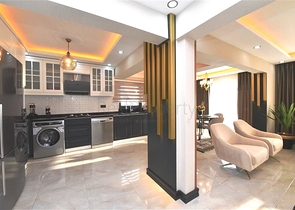 اطلالة بحر - فيلا حديثة - 4 غرفة وصالة - مسبح منفصل - في مهموتلار / الانيا 