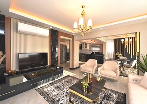 اطلالة بحر - فيلا حديثة - 4 غرفة وصالة - مسبح منفصل - في مهموتلار / الانيا 