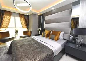 اطلالة بحر - فيلا حديثة - 4 غرفة وصالة - مسبح منفصل - في مهموتلار / الانيا 