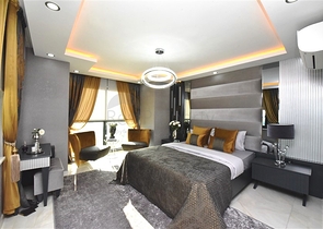 اطلالة بحر - فيلا حديثة - 4 غرفة وصالة - مسبح منفصل - في مهموتلار / الانيا 