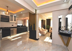 اطلالة بحر - فيلا حديثة - 4 غرفة وصالة - مسبح منفصل - في مهموتلار / الانيا 