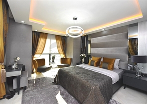 اطلالة بحر - فيلا حديثة - 4 غرفة وصالة - مسبح منفصل - في مهموتلار / الانيا 