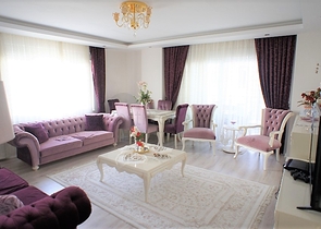 شقة مفروشة - 3 غرف وصالة - مطبخ منفصل -قريبة من المول - في جيكجلي / الانيا 