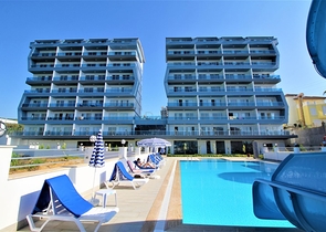 ضمن مجمع حديث يضم كافة الخدمات - دوبلكس 2 غرفة وصالة - في مهموتلار / الانيا 