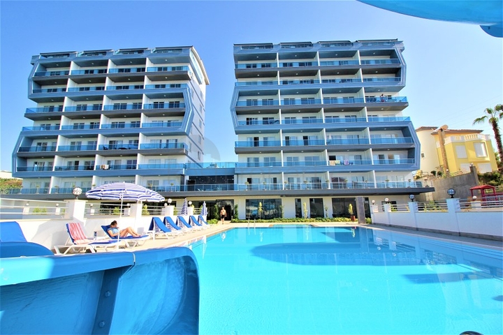 مناسبة للعطلات - شقة غرفة وصالة ضمن مجمع حديث - في مهموتلار / الانيا 