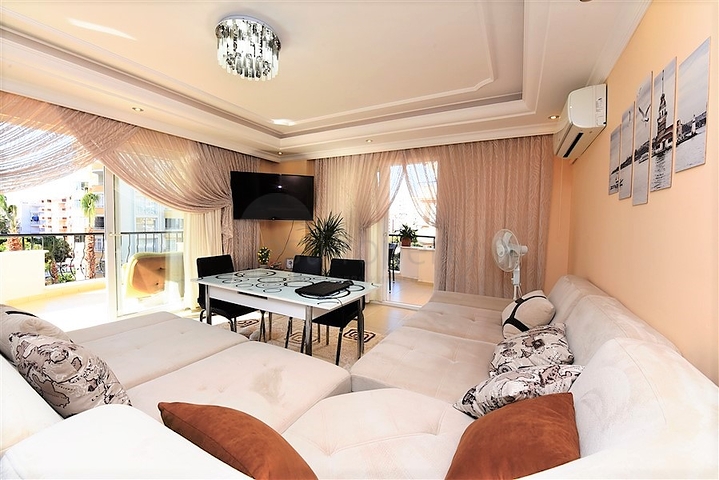 شقة واسعة غرفتين وصالة - مغ الاثاث -قريبة من البحر والخدمات - في مهموتلار / الانيا 