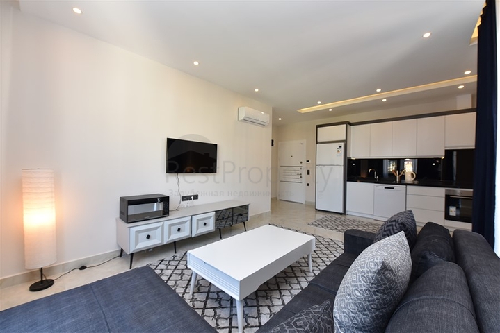 شقة مفروشة 1 + 1 في وسط ألانيا 