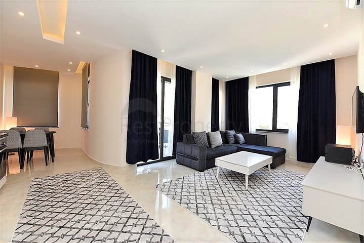 شقة مفروشة 1 + 1 في وسط ألانيا 