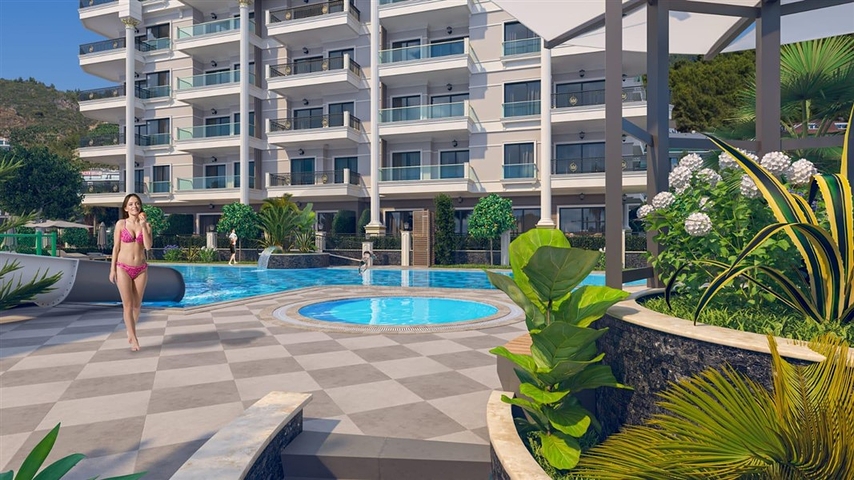 اطلالة بحرية - مجمع فاخر - قيد الانشاء - في كارجي جاك / الانيا 