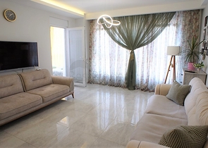 مساحة واسعة -شقة غرفة وصالة مفروشة - ضمن مجمع قريب من البحر والخدمات - في مهموتلار / الانيا 