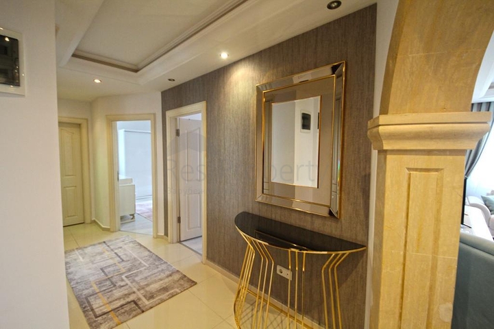 اطلالة بحر - شقة غرفتين وصالة مفروشة - ضمن مجمع في اول صف عالبحر - في مهموتلار / الانيا 