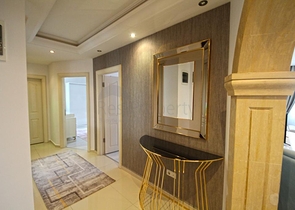 اطلالة بحر - شقة غرفتين وصالة مفروشة - ضمن مجمع في اول صف عالبحر - في مهموتلار / الانيا 