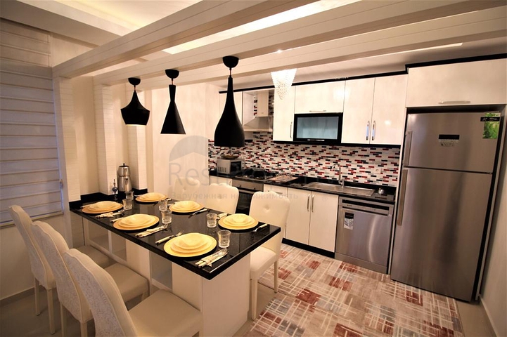 اطلالة بحر - شقة عائلية 2غرفة وصالة -مفروشة - على شارع بارباروس - مهموتلار / الانيا 