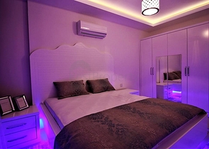 اطلالة بحر - شقة عائلية 2غرفة وصالة -مفروشة - على شارع بارباروس - مهموتلار / الانيا 