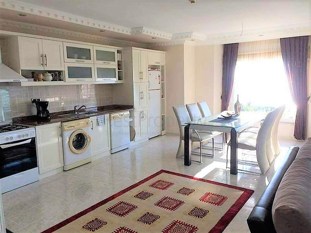 اطلالة بحر - طابق مرتفع - شقة 2 غرفة وصالة في مهموتلار / الانيا 