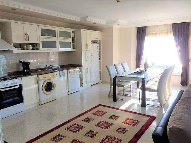 اطلالة بحر - طابق مرتفع - شقة 2 غرفة وصالة في مهموتلار / الانيا 