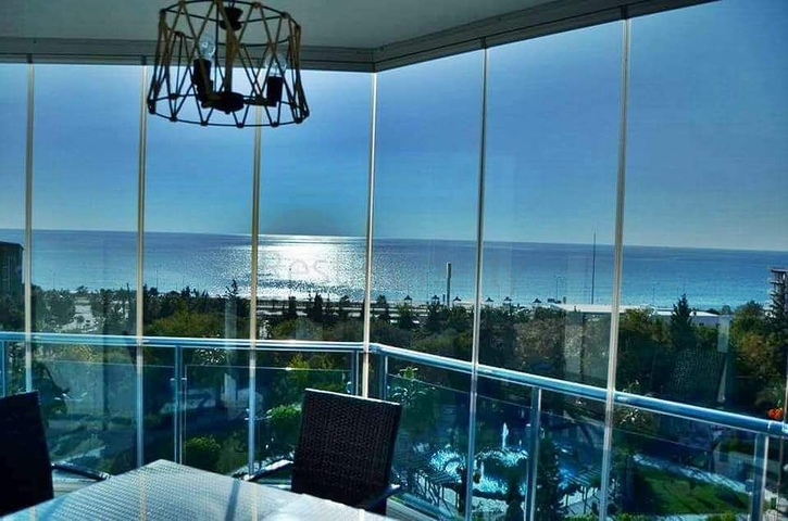 اطلالة بحر - طابق مرتفع - شقة 2 غرفة وصالة في مهموتلار / الانيا 