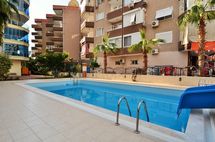 اطلالة بحر - طابق مرتفع - شقة 2 غرفة وصالة في مهموتلار / الانيا 