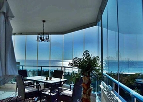 اطلالة بحر - طابق مرتفع - شقة 2 غرفة وصالة في مهموتلار / الانيا 