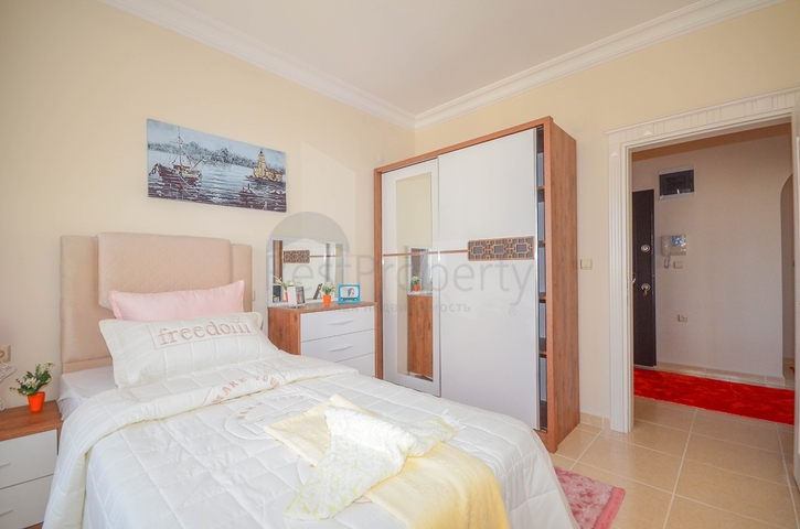 اطلالة بحر - شقة غرفتين وصالة - بعيدة عن البحر 100 م - في مهموتلار / الانيا 