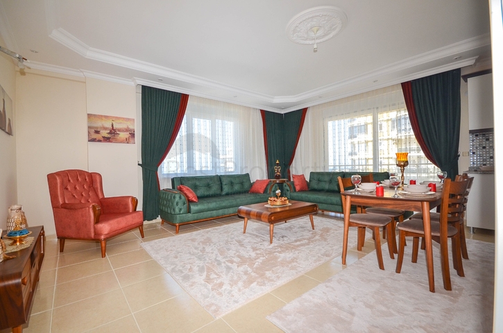 اطلالة بحر - شقة غرفتين وصالة - بعيدة عن البحر 100 م - في مهموتلار / الانيا 