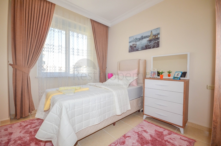 اطلالة بحر - شقة غرفتين وصالة - بعيدة عن البحر 100 م - في مهموتلار / الانيا 